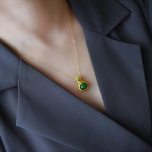 Natural Jade Pendant Nephrite Silver Lucky Bag Pendant