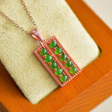 Natural Jade Pendant Nephrite Silver Pendant