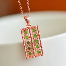 Natural Jade Pendant Nephrite Silver Pendant