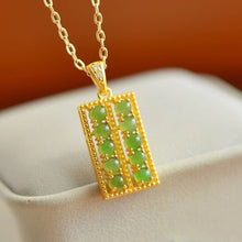 Natural Jade Pendant Nephrite Silver Pendant