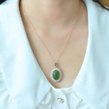 Natural Jade Pendant Nephrite Silver Pendant