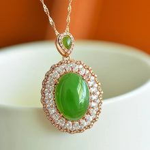 Natural Jade Pendant Nephrite Silver Pendant
