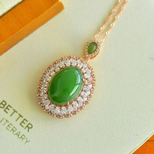 Natural Jade Pendant Nephrite Silver Pendant