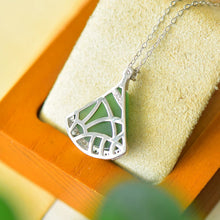 Natural Jade Pendant Nephrite Silver Pendant