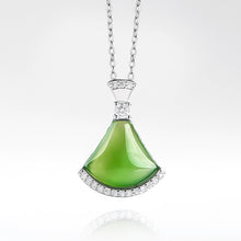 Natural Jade Pendant Nephrite Silver Pendant