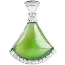 Natural Jade Pendant Nephrite Silver Pendant
