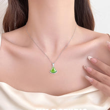 Natural Jade Pendant Nephrite Silver Pendant