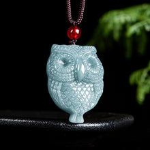 Natural Jade Pendant Owl Jadeite Pendant