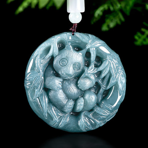 Natural Jade Pendant Panda Jadeite Pendant