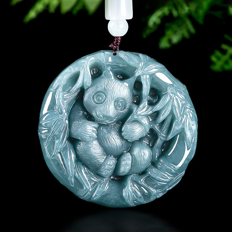 Natural Jade Pendant Panda Jadeite Pendant