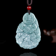 Natural Jade Pendant Peacock Jadeite Pendant