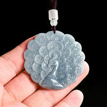 Natural Jade Pendant Peacock Jadeite Pendant