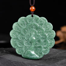 Natural Jade Pendant Peacock Jadeite Pendant