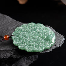 Natural Jade Pendant Peacock Jadeite Pendant
