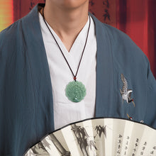 Natural Jade Pendant Peacock Jadeite Pendant