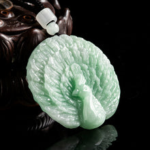 Natural Jade Pendant Peacock Jadeite Pendant