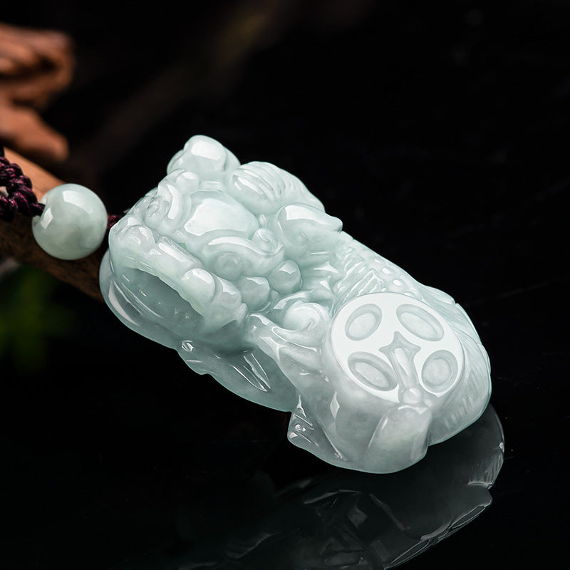Natural Jade Pendant Pixiu Jadeite Pendant