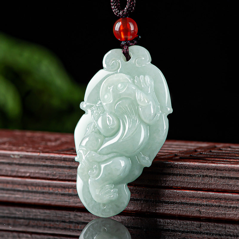 Natural Jade Pendant Pixiu Jadeite Pendant