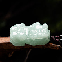 Natural Jade Pendant Pixiu Jadeite Pendant TUPT670