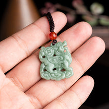 Natural Jade Pendant Qilin Jadeite Pendant