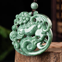 Natural Jade Pendant Qilin Jadeite Pendant