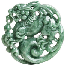 Natural Jade Pendant Qilin Jadeite Pendant