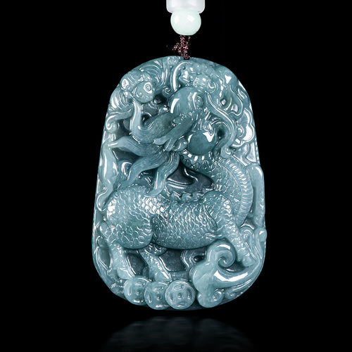 Natural Jade Pendant Qilin Jadeite Pendant