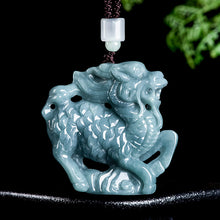 Natural Jade Pendant Qilin Jadeite Pendant
