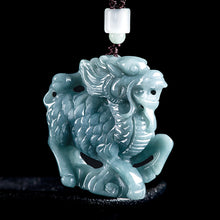 Natural Jade Pendant Qilin Jadeite Pendant
