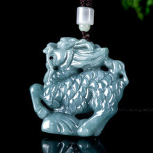 Natural Jade Pendant Qilin Jadeite Pendant