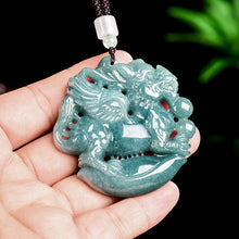 Natural Jade Pendant Qilin Jadeite Pendant