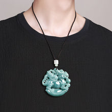 Natural Jade Pendant Qilin Jadeite Pendant