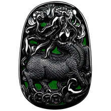 Natural Jade Pendant Qilin Jadeite Pendant