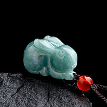 Natural Jade Pendant Rabbit Jadeite Pendant