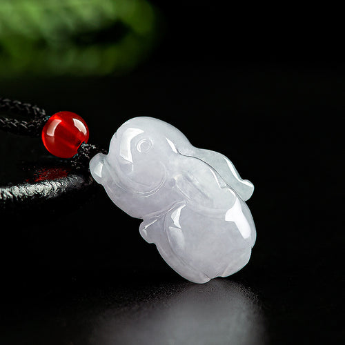 Natural Jade Pendant Rabbit Jadeite Pendant