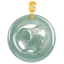 Natural Jade Pendant Rabbit Jadeite Pendant