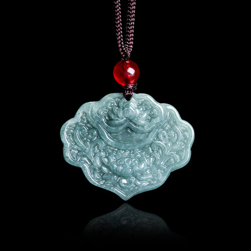 Natural Jade Pendant Ruyi Jadeite Pendant