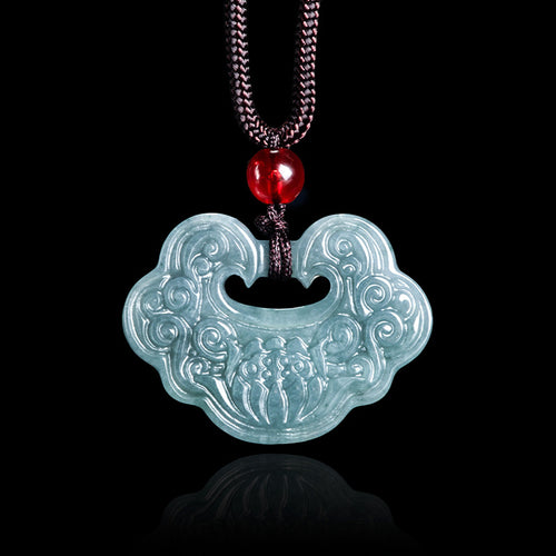 Natural Jade Pendant Ruyi Jadeite Pendant