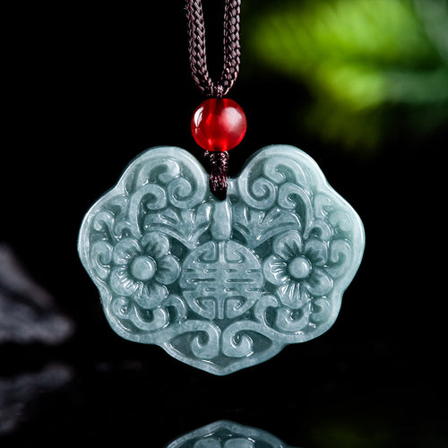 Natural Jade Pendant Ruyi Jadeite Pendant
