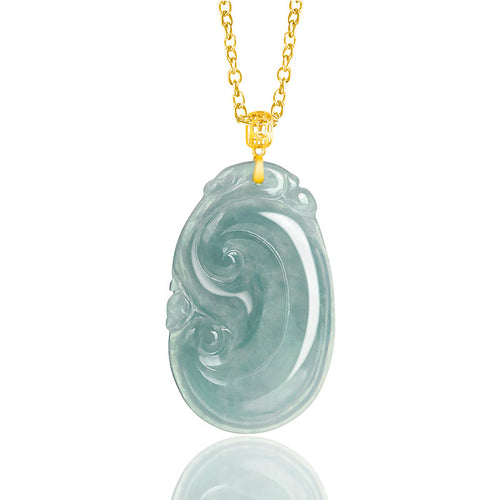 Natural Jade Pendant Ruyi Jadeite Pendant