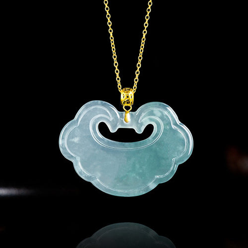 Natural Jade Pendant Ruyi Jadeite Pendant