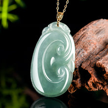 Natural Jade Pendant Ruyi Jadeite Pendant