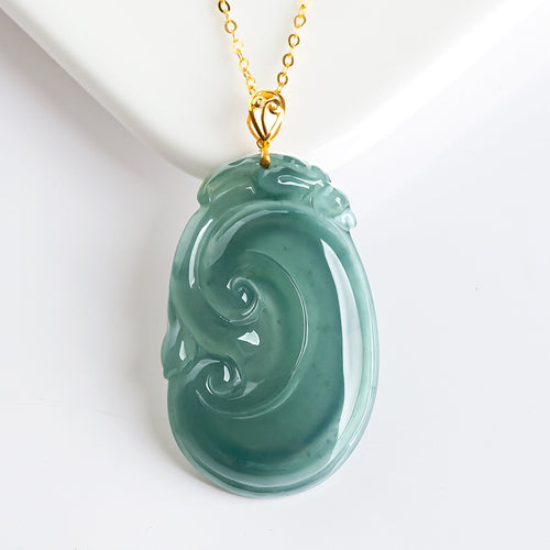 Natural Jade Pendant Ruyi Jadeite Pendant