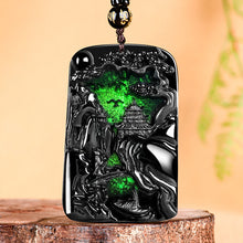 Natural Jade Pendant Scenery Jadeite Pendant