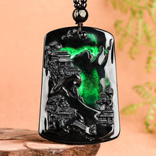 Natural Jade Pendant Scenery Jadeite Pendant