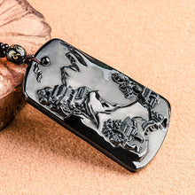 Natural Jade Pendant Scenery Jadeite Pendant