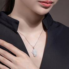 Natural Jade Pendant Silver Angel Jadeite Pendant