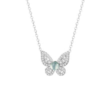 Natural Jade Pendant Silver Butterfly Jadeite Pendant