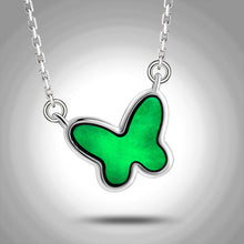 Natural Jade Pendant Silver Butterfly Jadeite Pendant