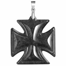 Natural Jade Pendant Silver Cross Jadeite Pendant